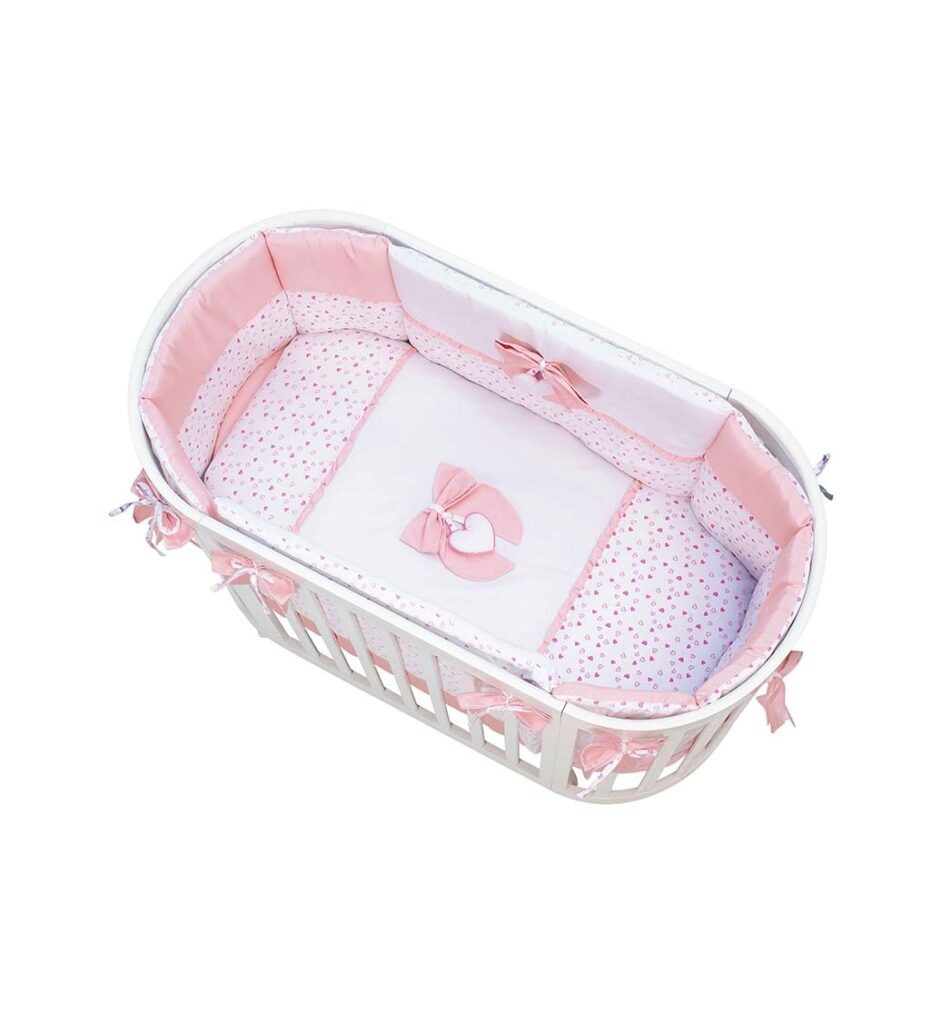 Babybett mitwachsend Cuoricini Leonardo-Naturale