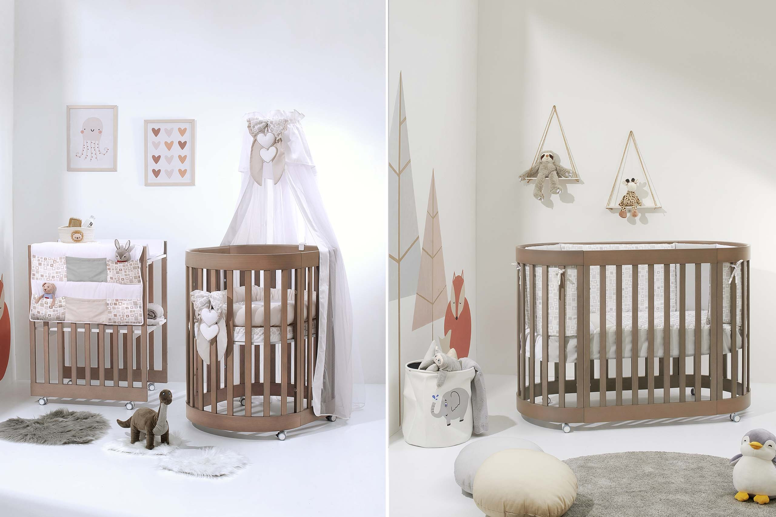 Babybett mitwachsend Cuoricini Leonardo Stone