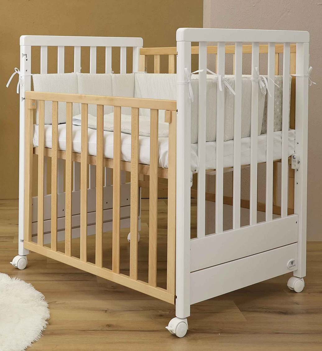 Babybett mitwachsend Cuoricini Avant - Naturale bianco