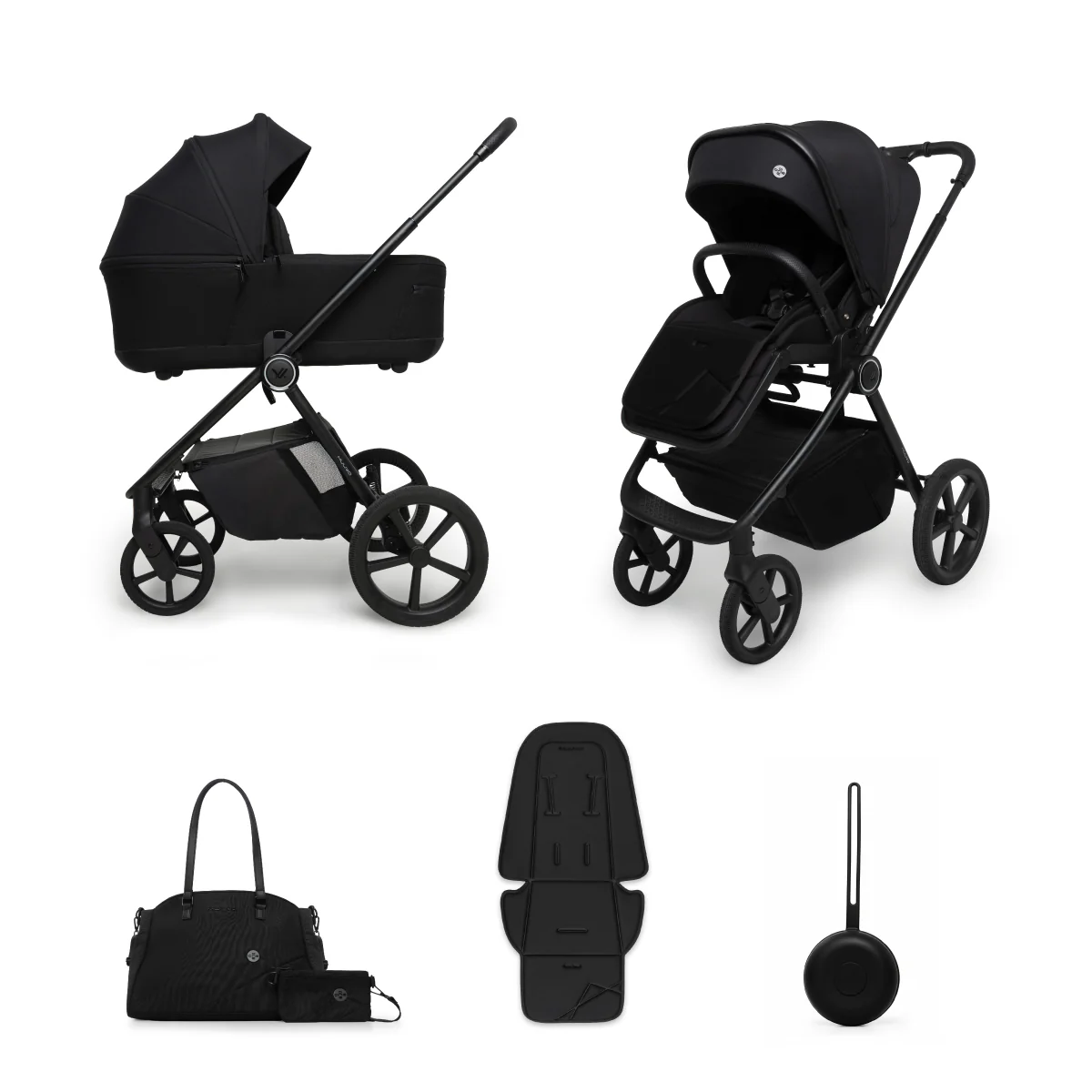 Poussettes Duos et Poussettes 2 en 1 Muuvo One Black