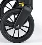 Vorderrad des Giramondo Cam Kinderwagens