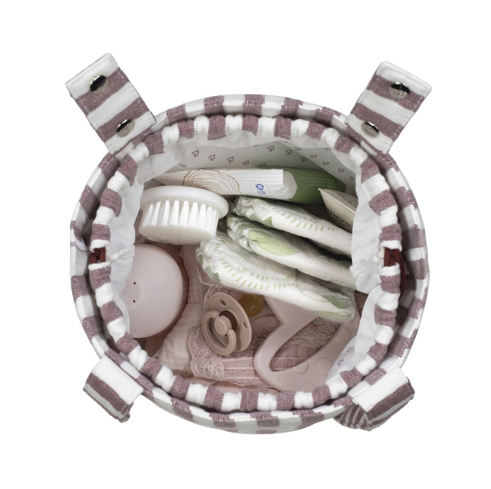 Borsa Bucket Cherry Strisce