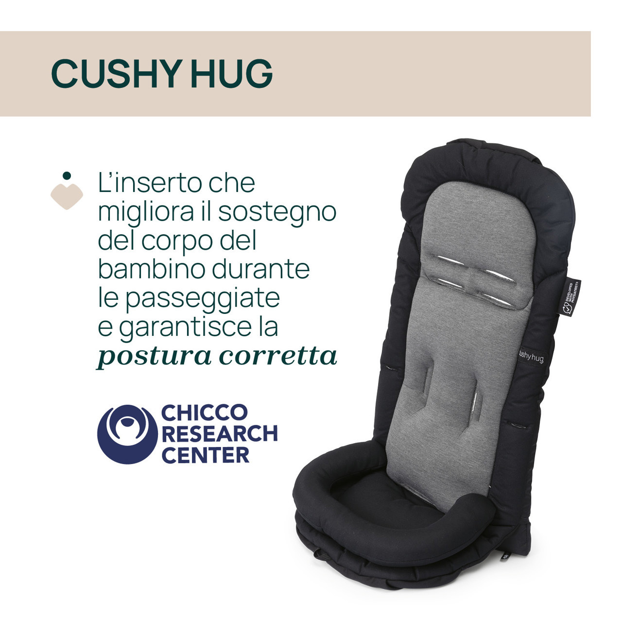 Réducteur de coussins Cushy Hug pour poussette Chicco Mysa, satin noir