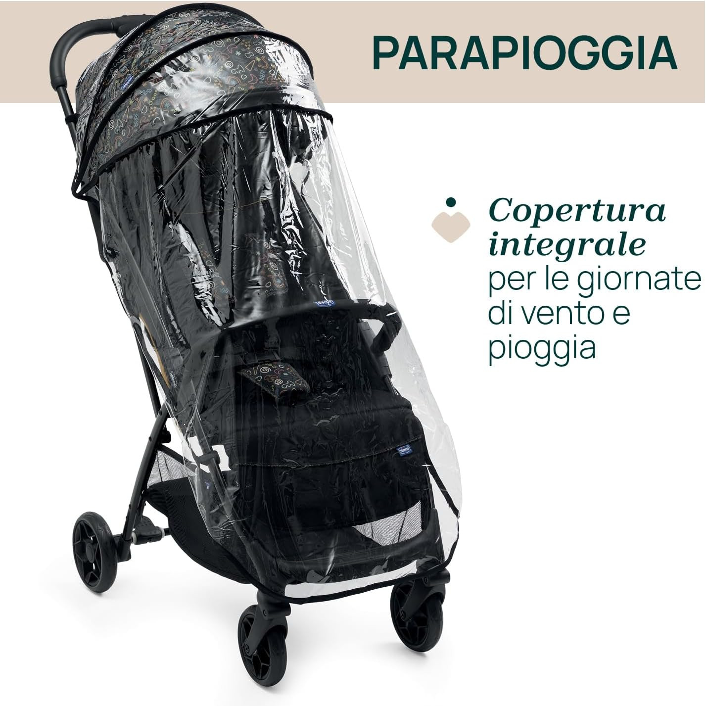 Protection pluie pour poussette Chicco Glee