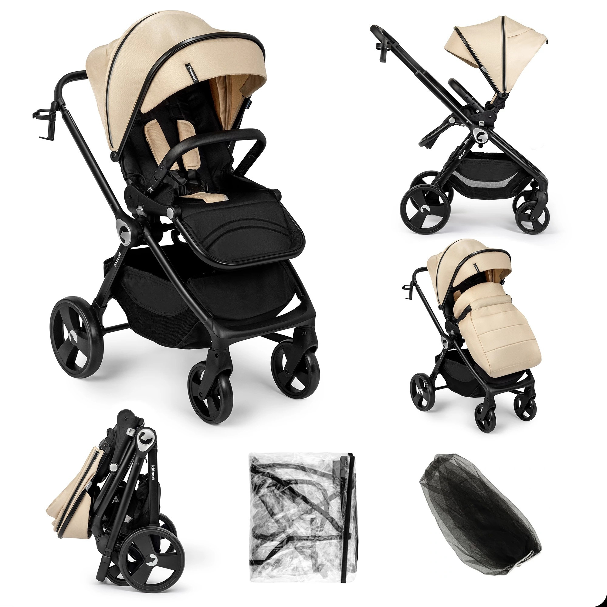 Kinderwagen Kidnort Isbjorn - Beige