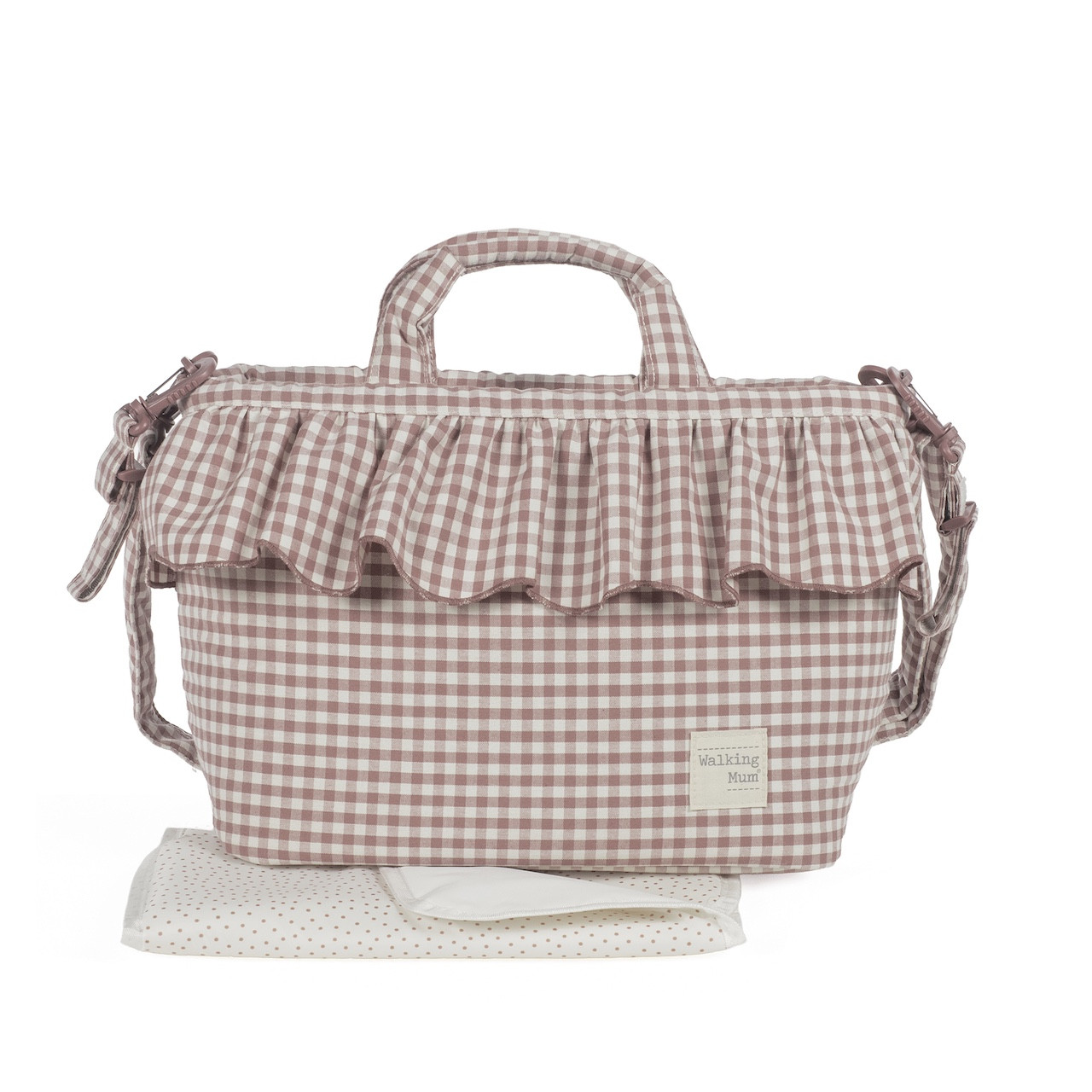 Bolso Cambiador Praliné Vichy Moka