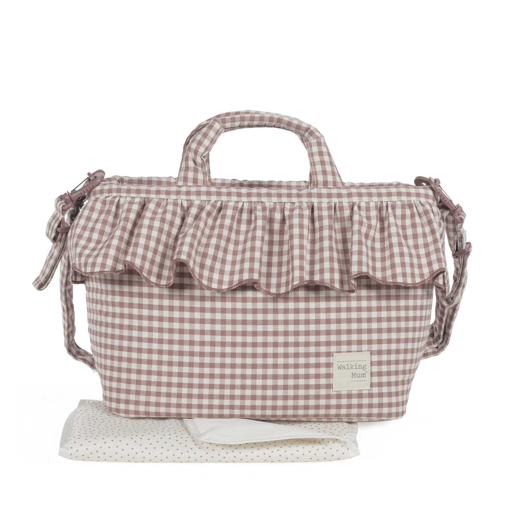 Bolso Cambiador Praliné Vichy Moka