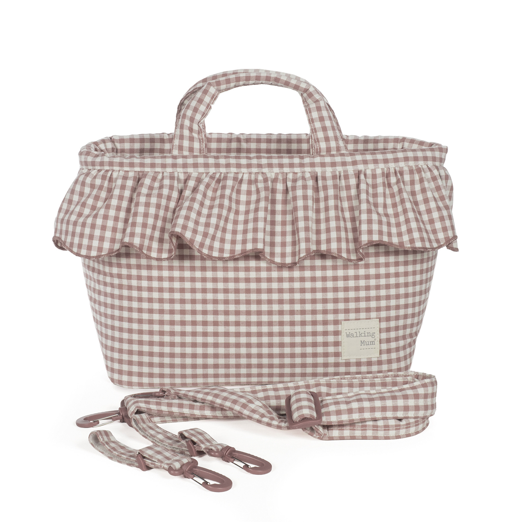 Bolso Cambiador Praliné Vichy Moka