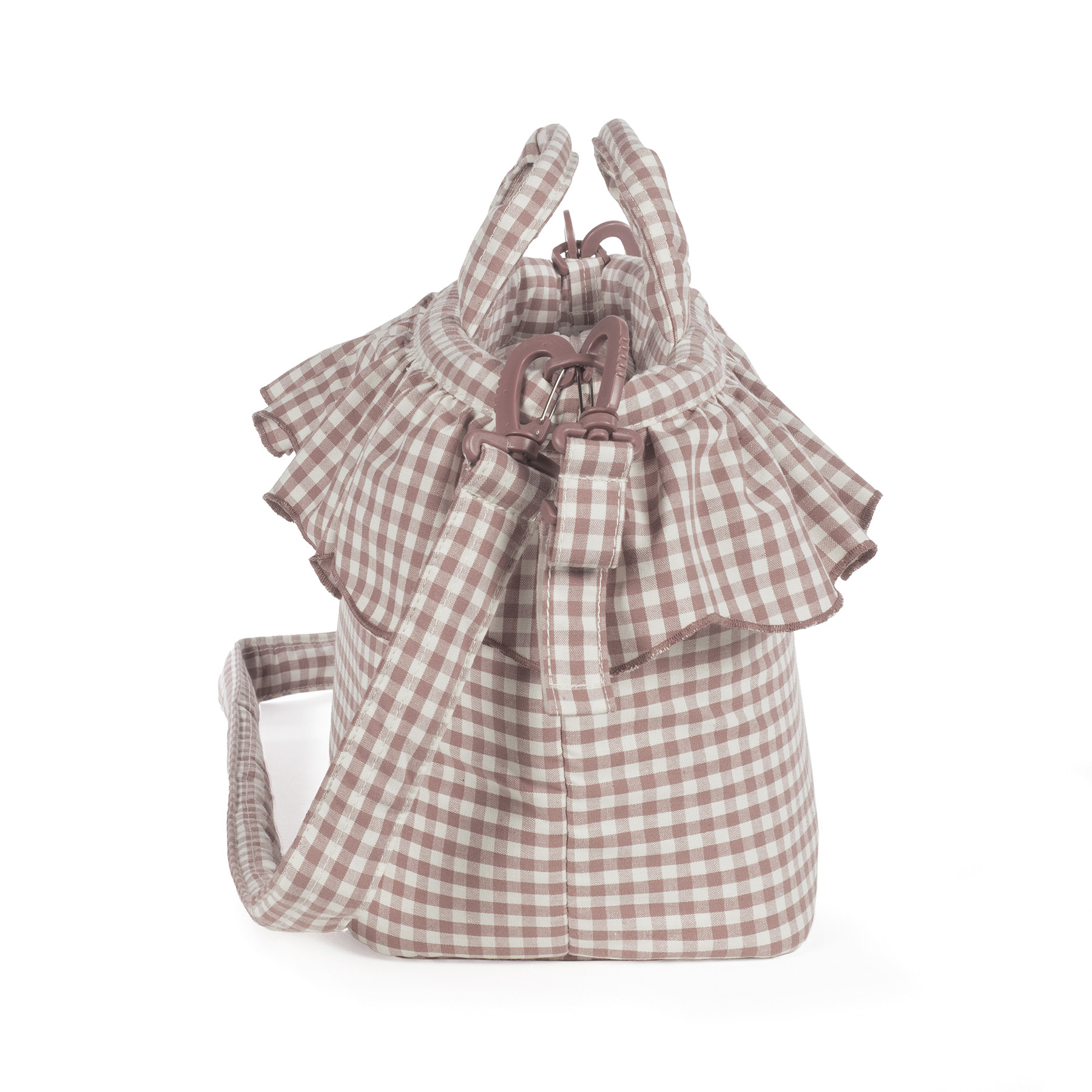 Bolso Cambiador Praliné Vichy Moka