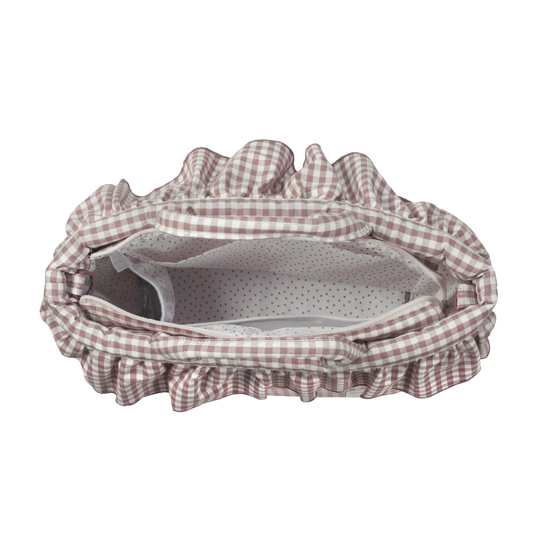 Sac à langer Praliné Vichy Moka