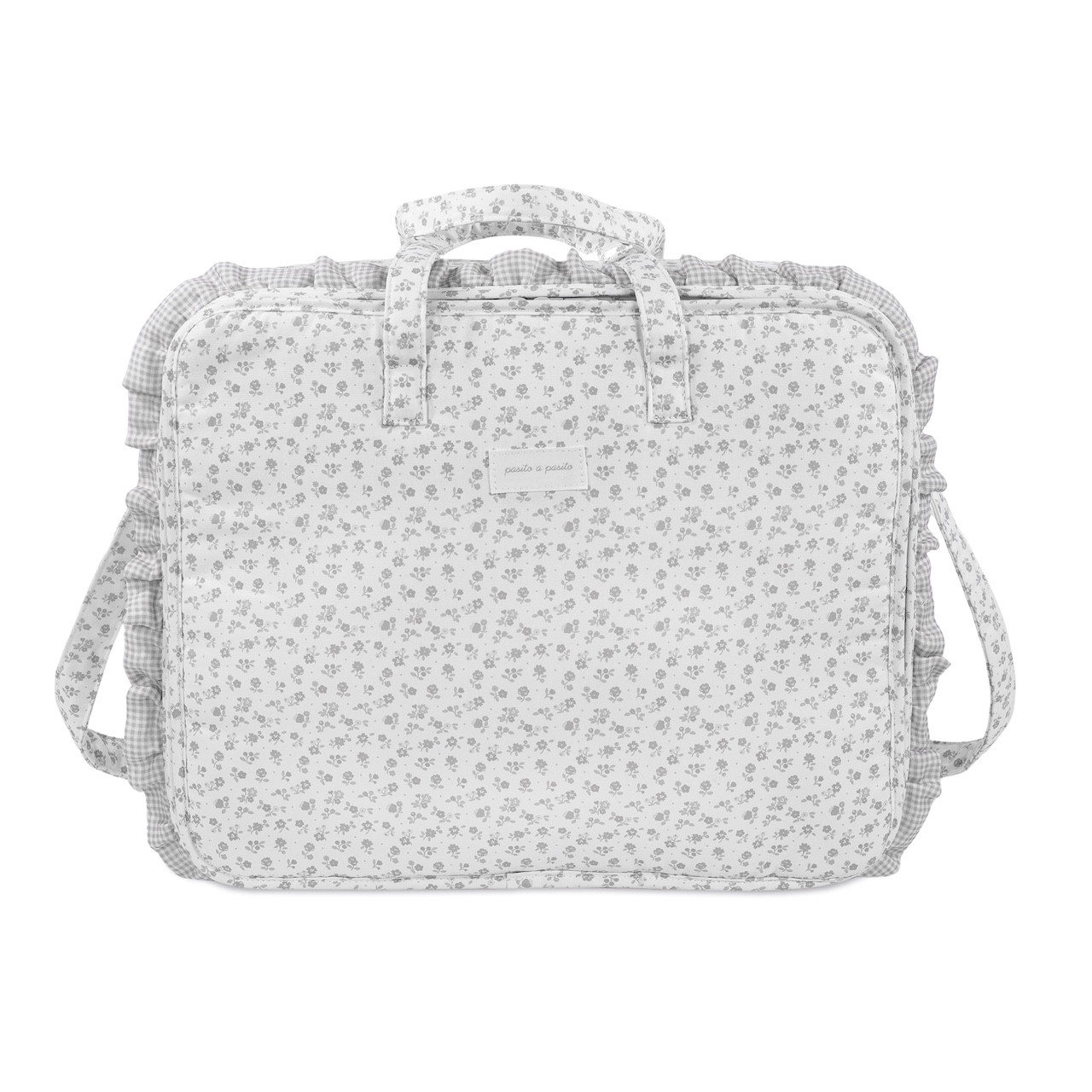 Valise Little Bloom Flor grise