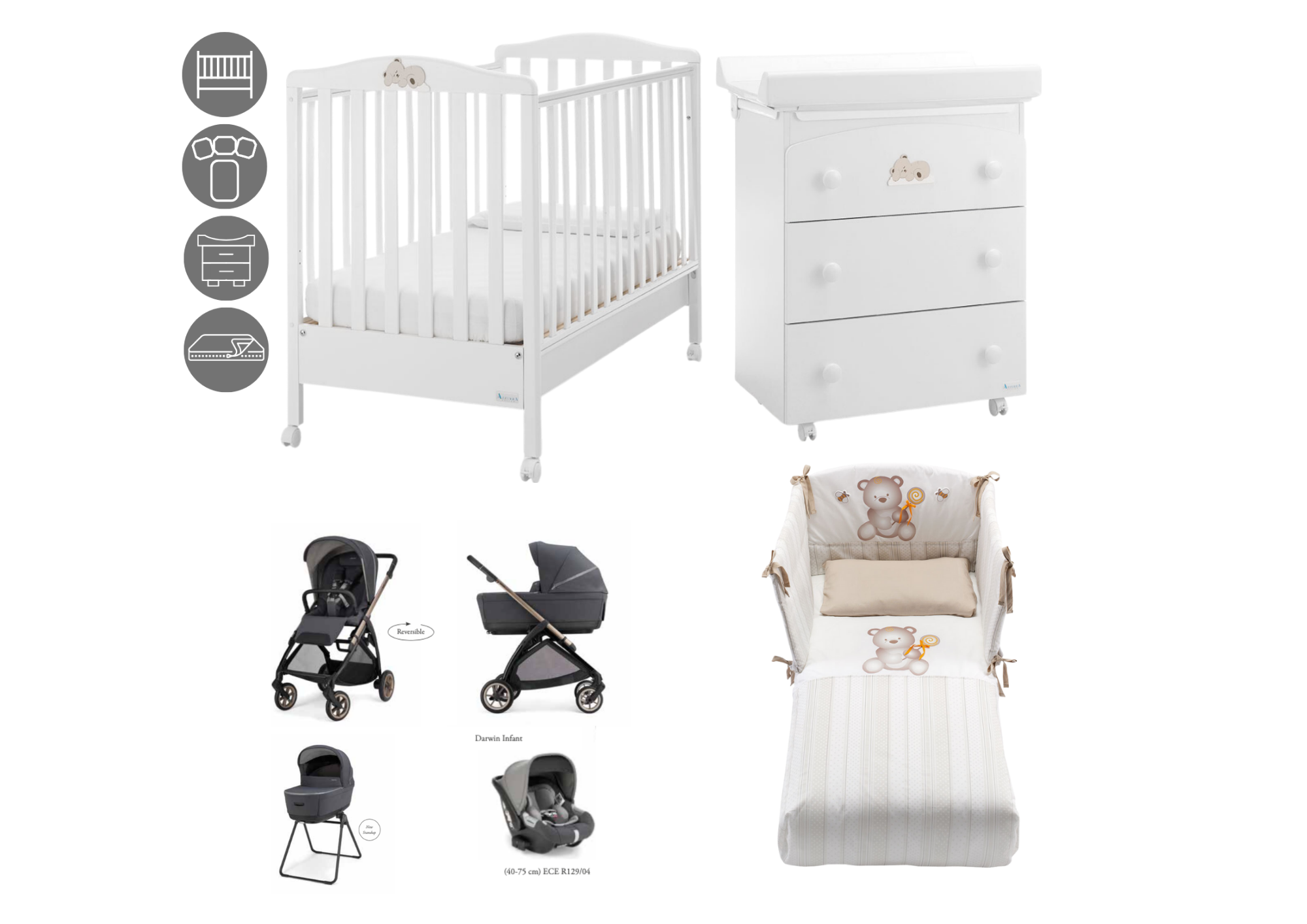 copy of Kit de dormitorio Erbesi Tato y Trio Electa Inglesina