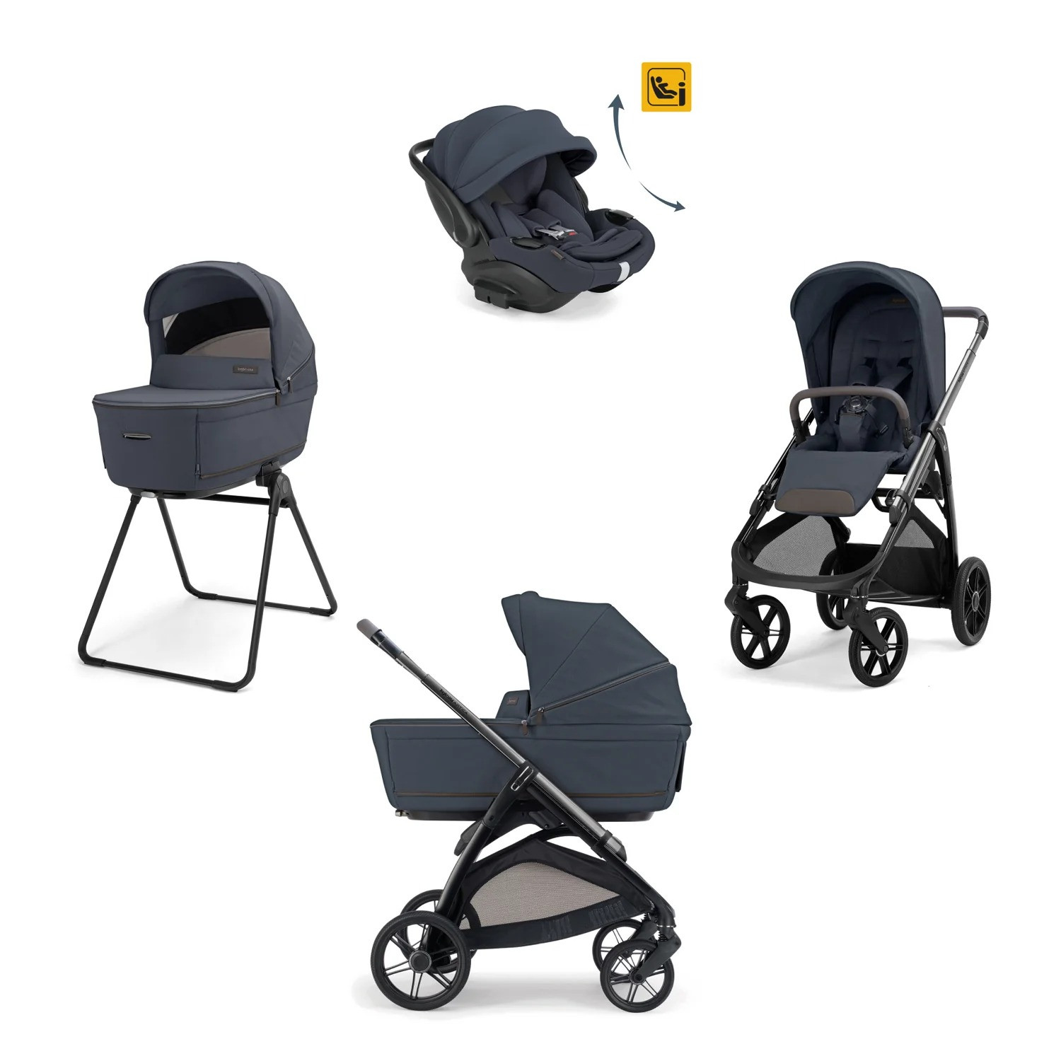 Trio Inglesina System Quattro Aptica Darwin Infant Sapphire Blue