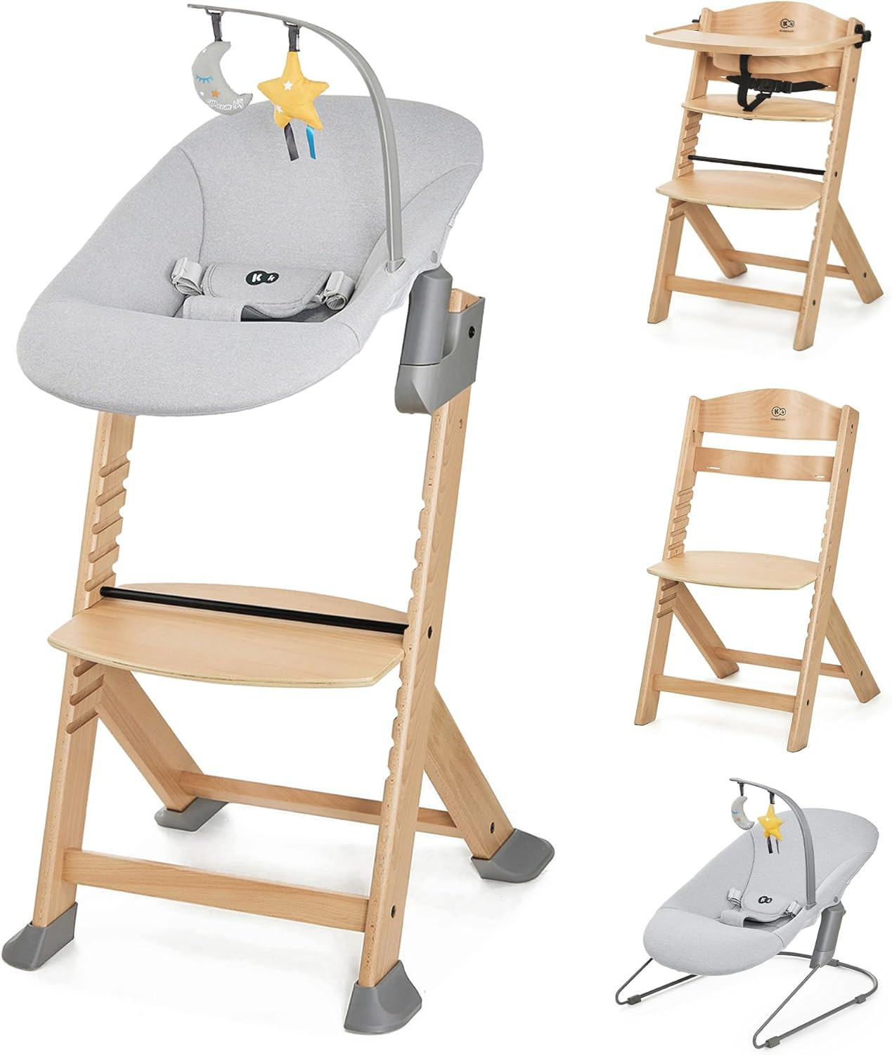 Trona evolutiva 4 en 1 Kinderkraft ENOCK con hamaca