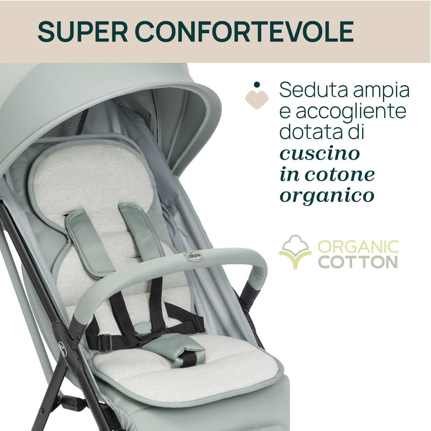 Matelas à coussins Chicco Taormina Sage