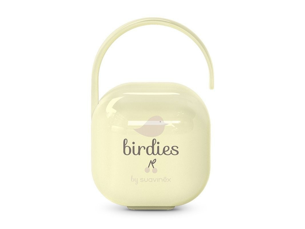 Suavinex Birdies Schnullerhalterbox Neutro