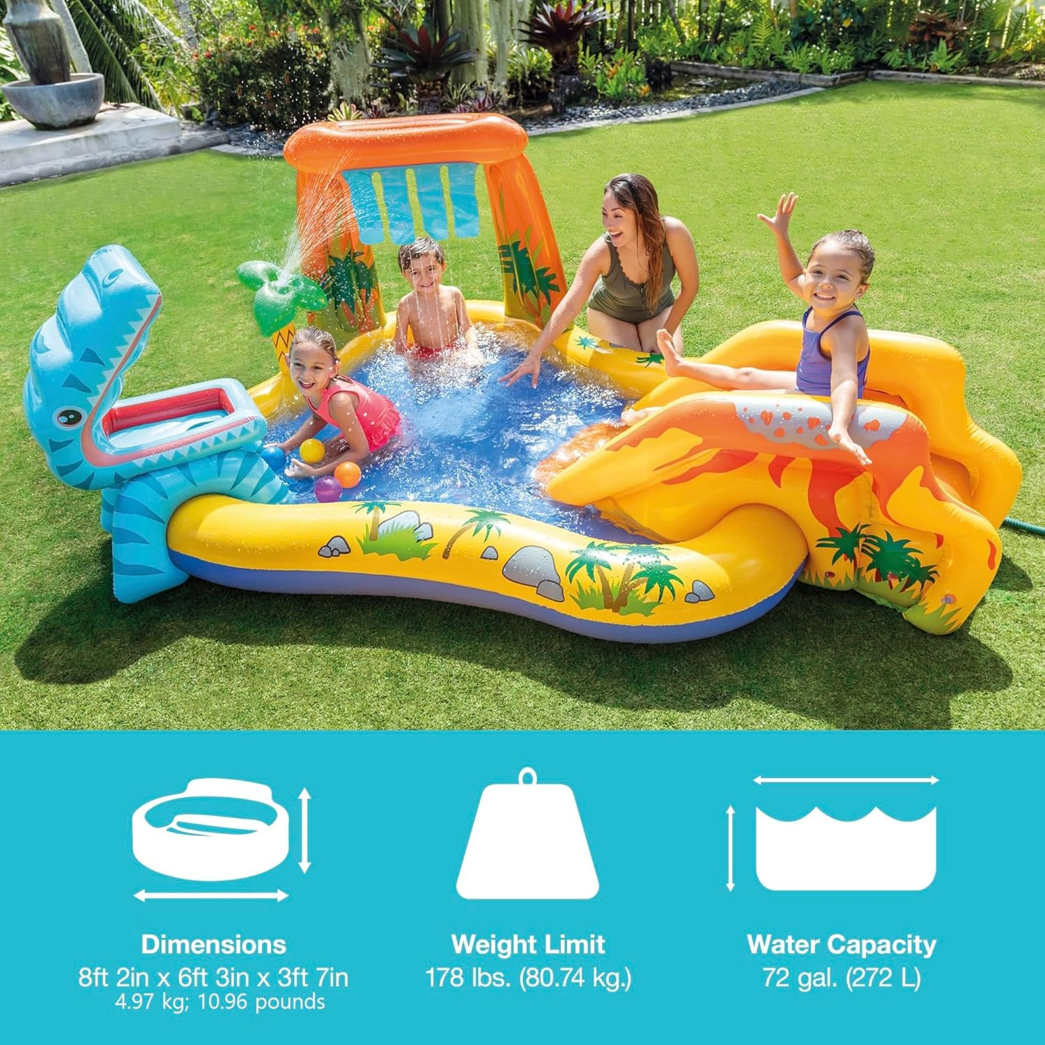 Piscina hinchable para juegos infantiles