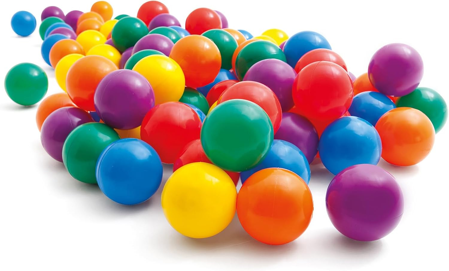 Juego de pelotas de colores Intex por caja, 100 unidades.