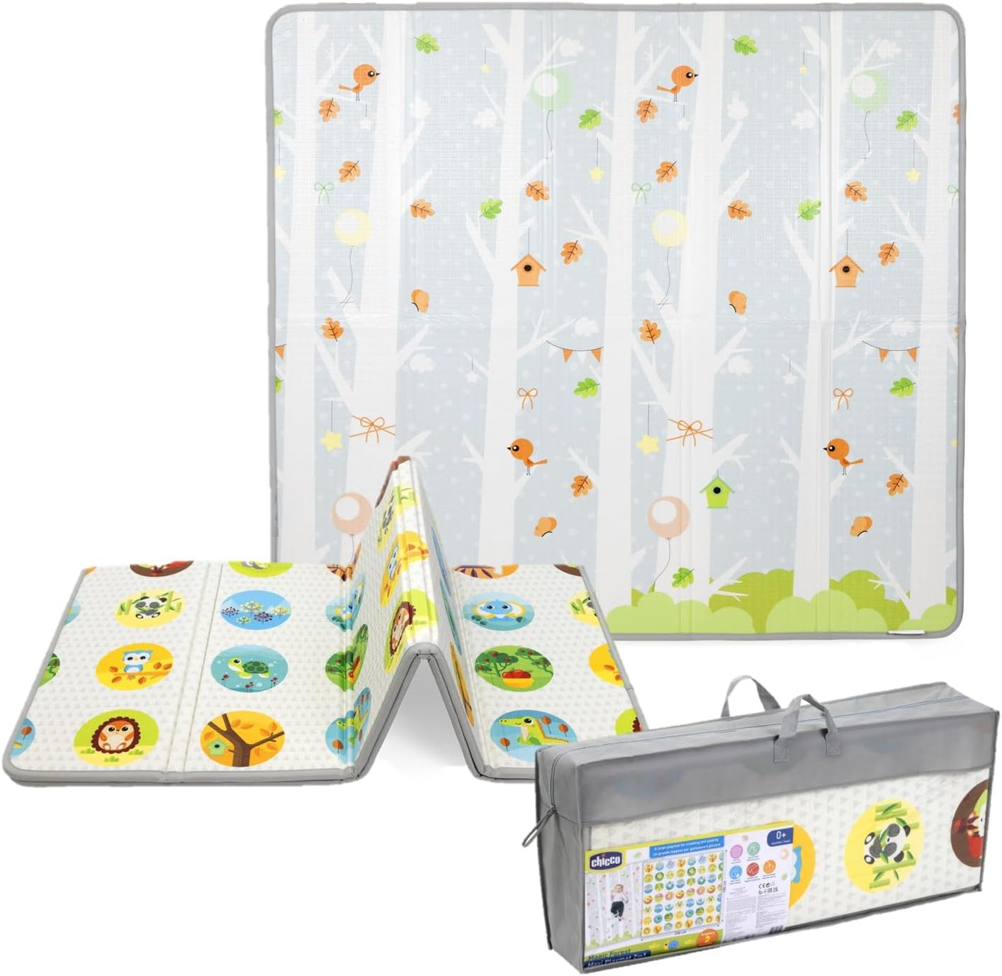 Tapete de juegos extragrande Chicco 2 en 1, 200x180