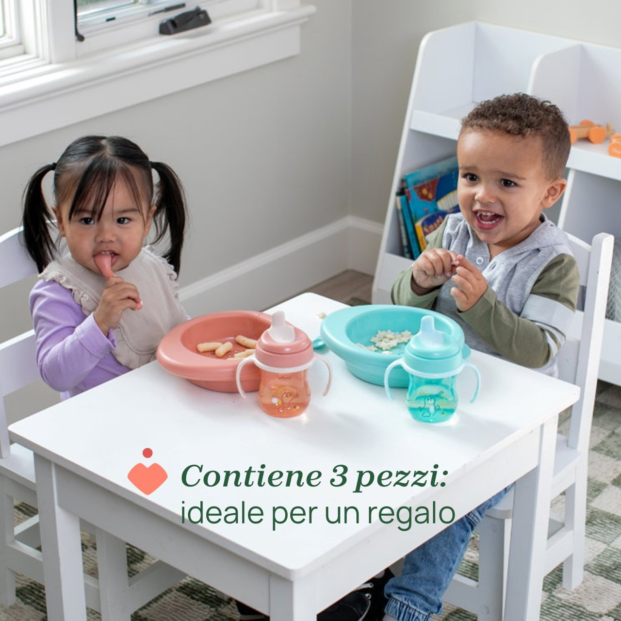 Coffret premier repas Chicco 6 mois et plus, bleu