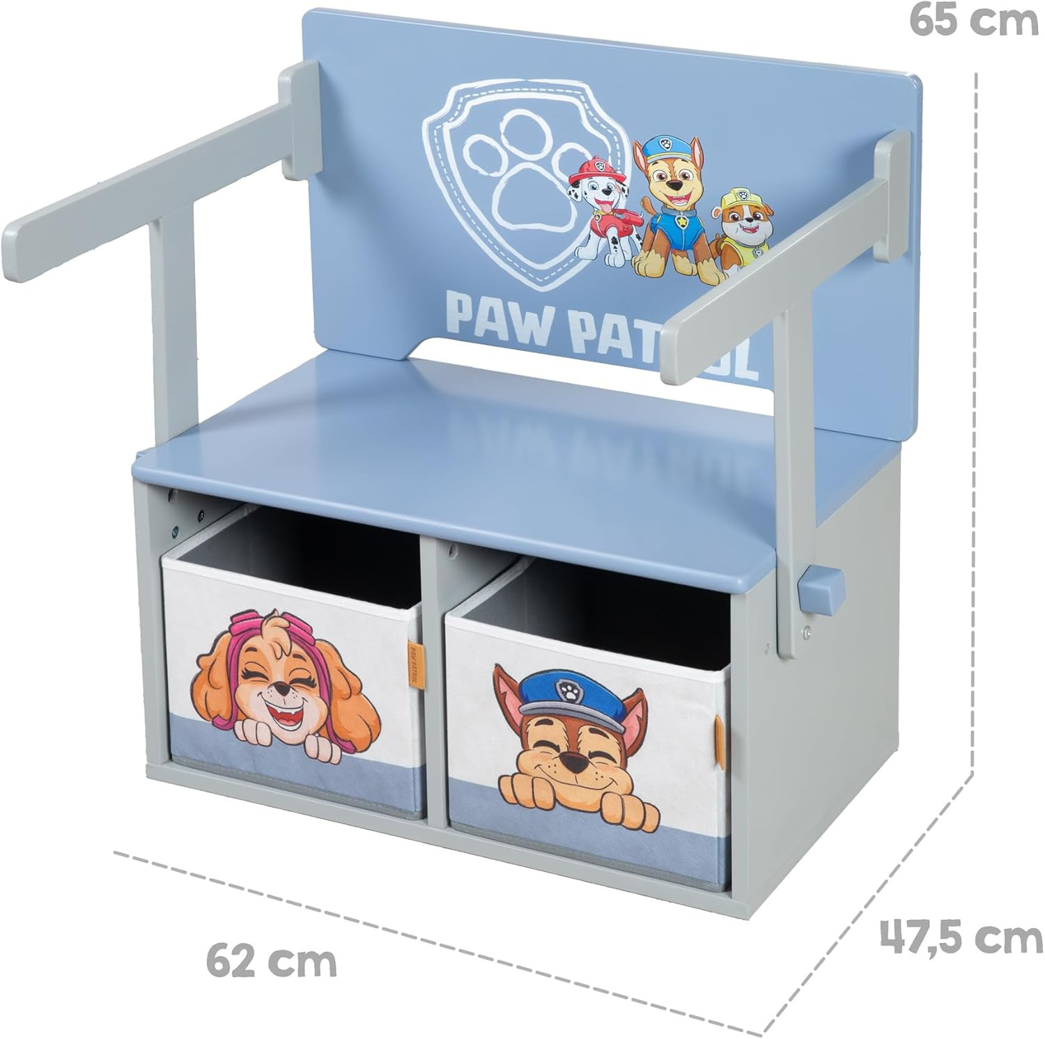 Cofre de madera de Paw Patrol