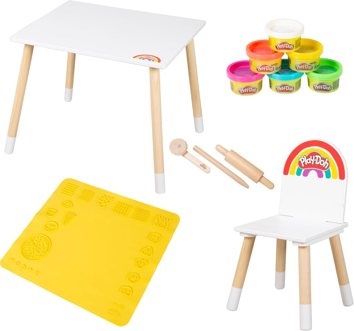 Juego de mesa y sillas Play-Doh