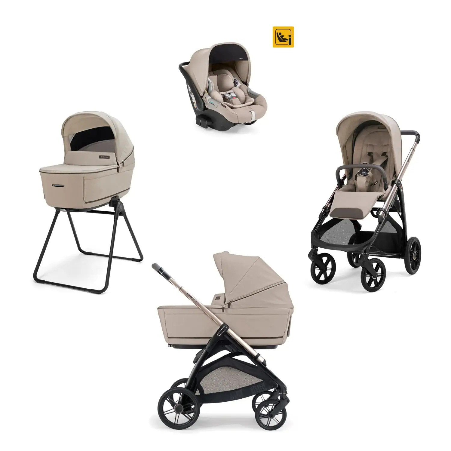 Trio Inglesina Aptica - Darwin Infant Recline Vicuna Beige