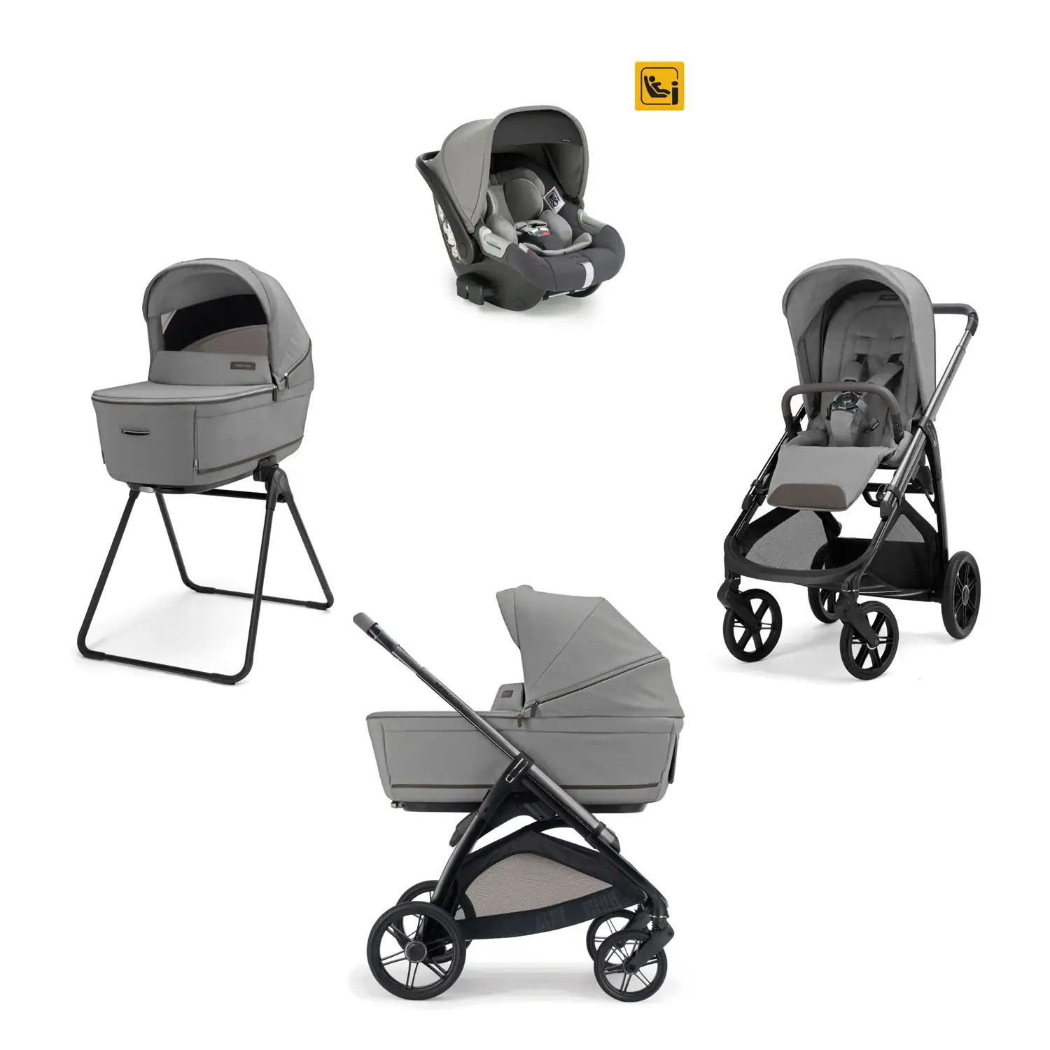 Trio Inglesina Aptica - Darwin Infant Recline Crystal Grey