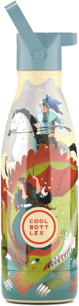 Cool Bottles - Borraccia Termica per Bambini 350 ml Knight Legend