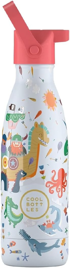Cool Bottles - Playland Series Borraccia Termica 350 ml  Brave Vikings
