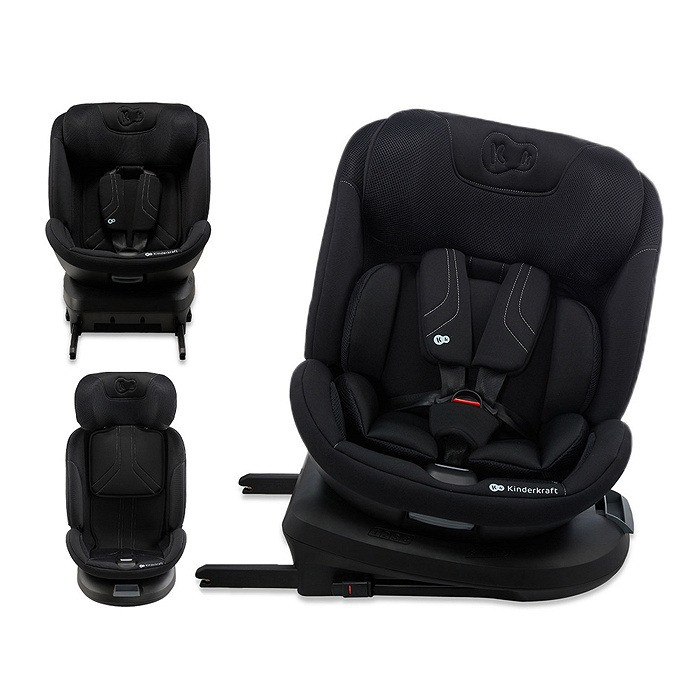 Silla de coche giratoria Kinderkraft XPEDITION 360° Black
