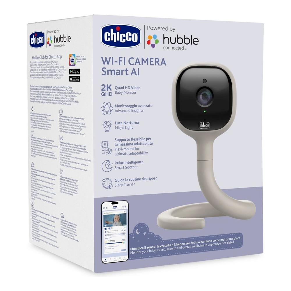 Video Baby Monitor Chicco Hubble Connect Smart AI WI-FI
