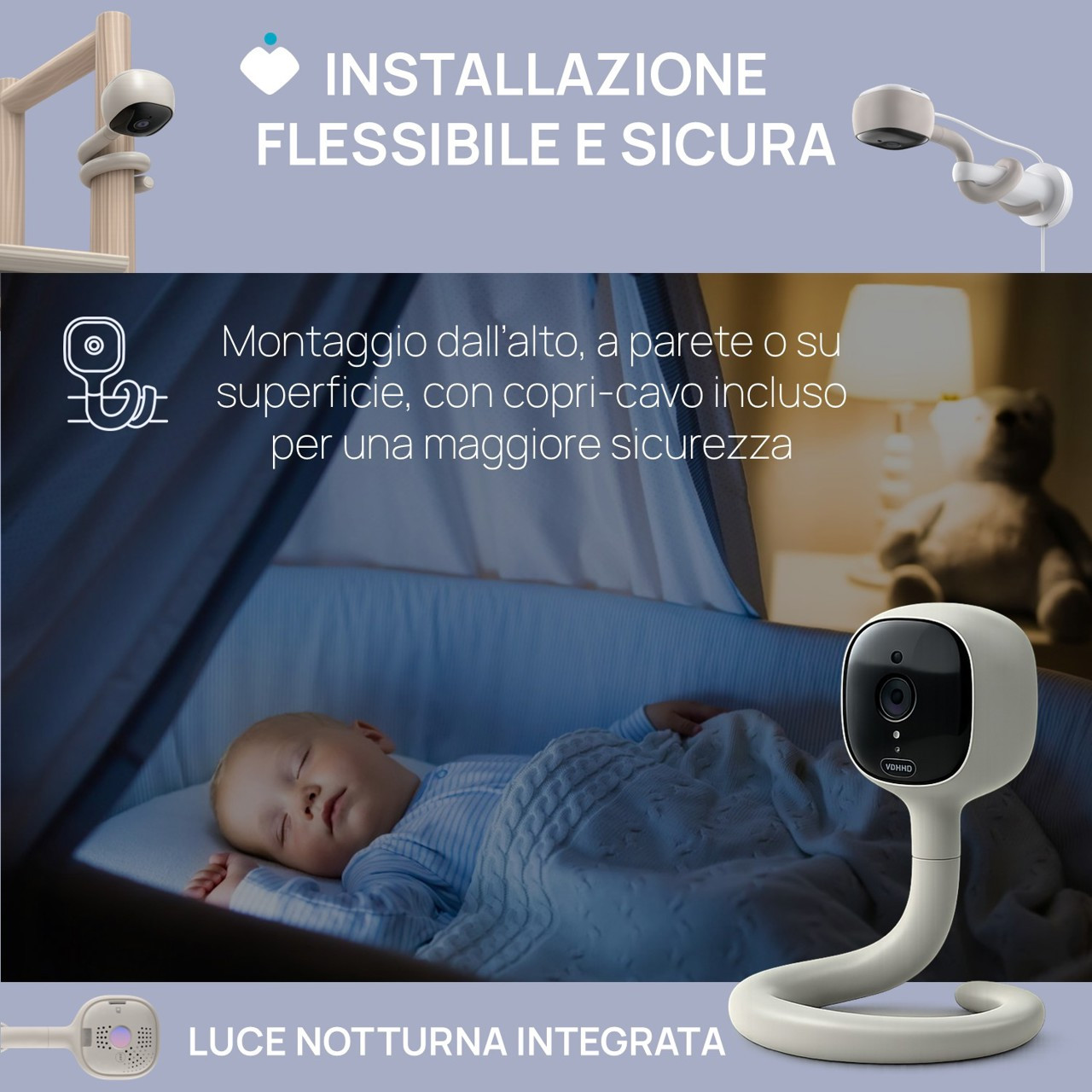 Chicco Hubble Connect Smart AI WLAN-Video-Babyphone