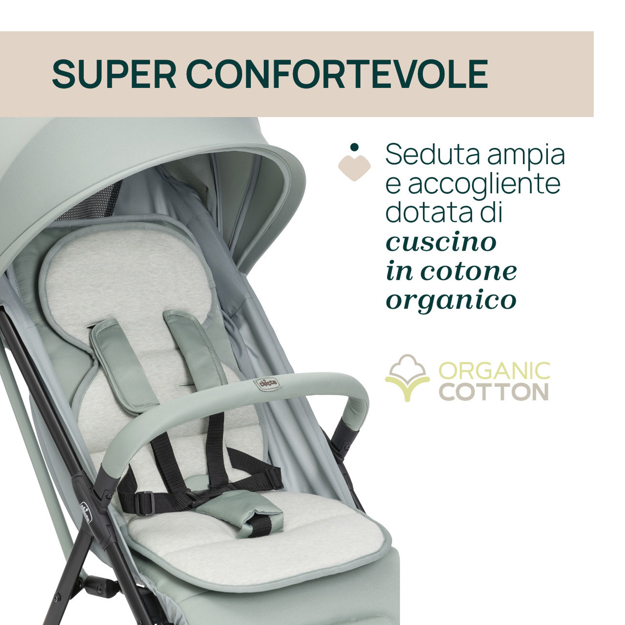 Poussette Chicco Taormina Sauge