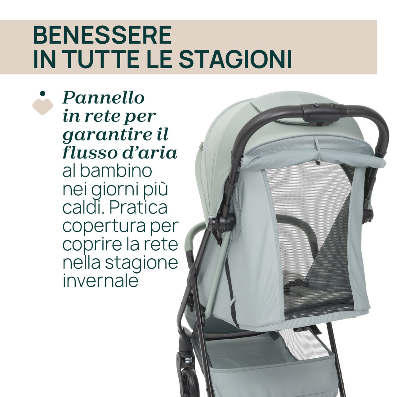 Poussette Chicco Taormina Sauge