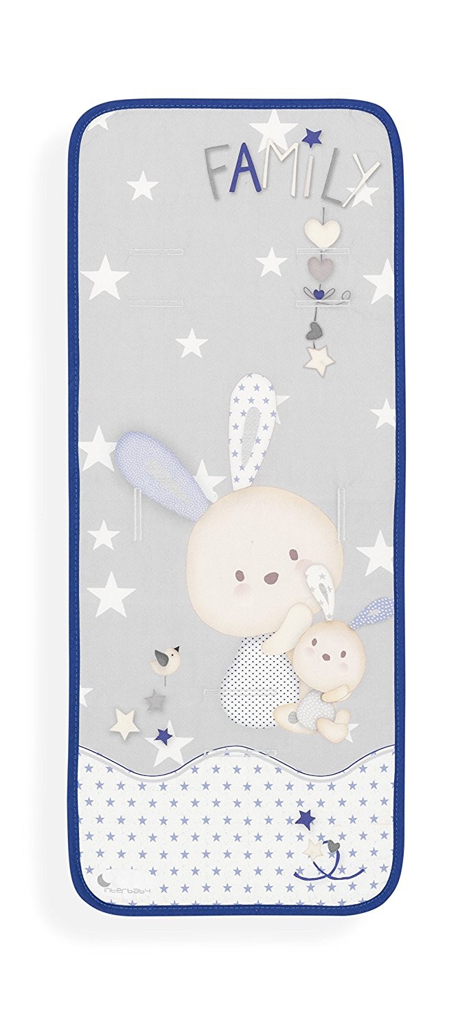 Materassino Per Passeggino Interbaby Coniglietto Azzurro