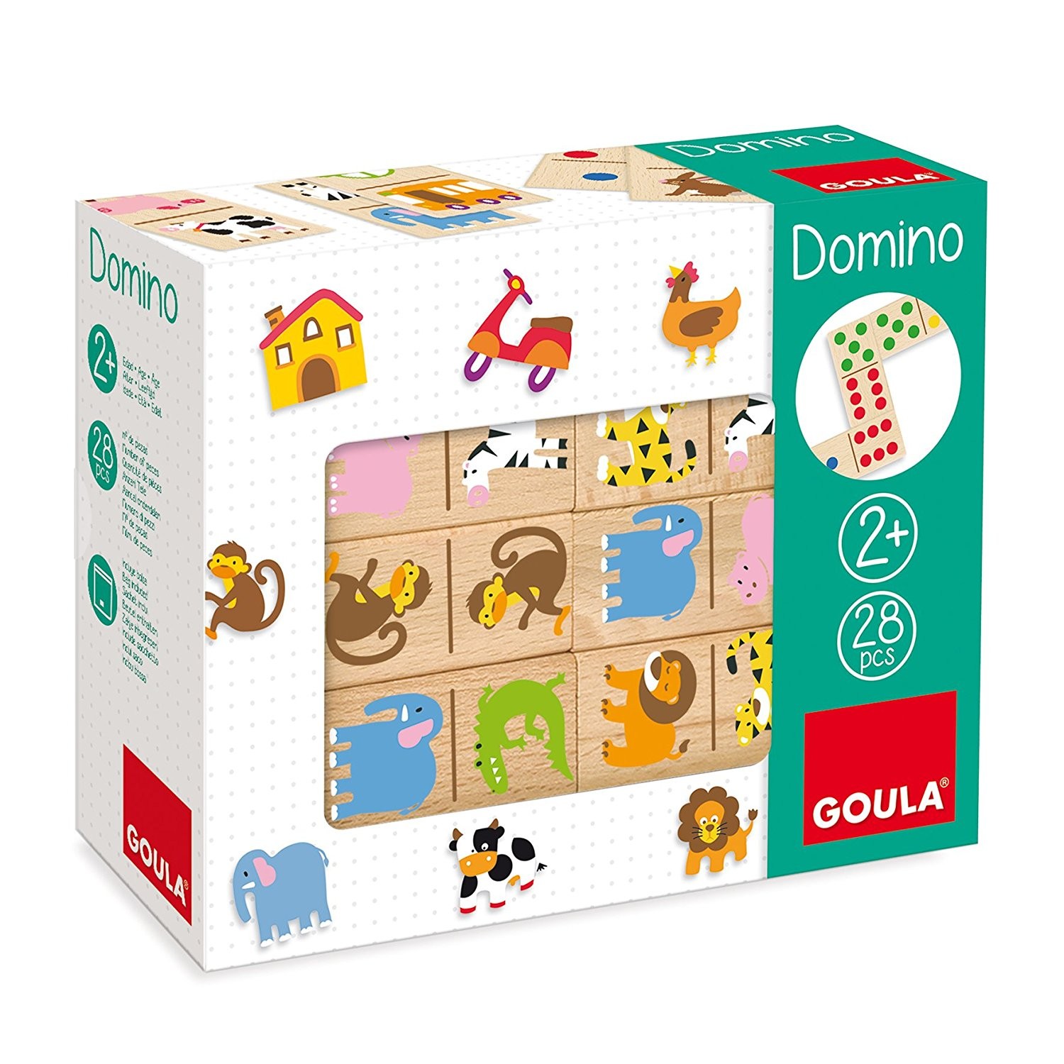 Gioco Domino in legno - Zoo