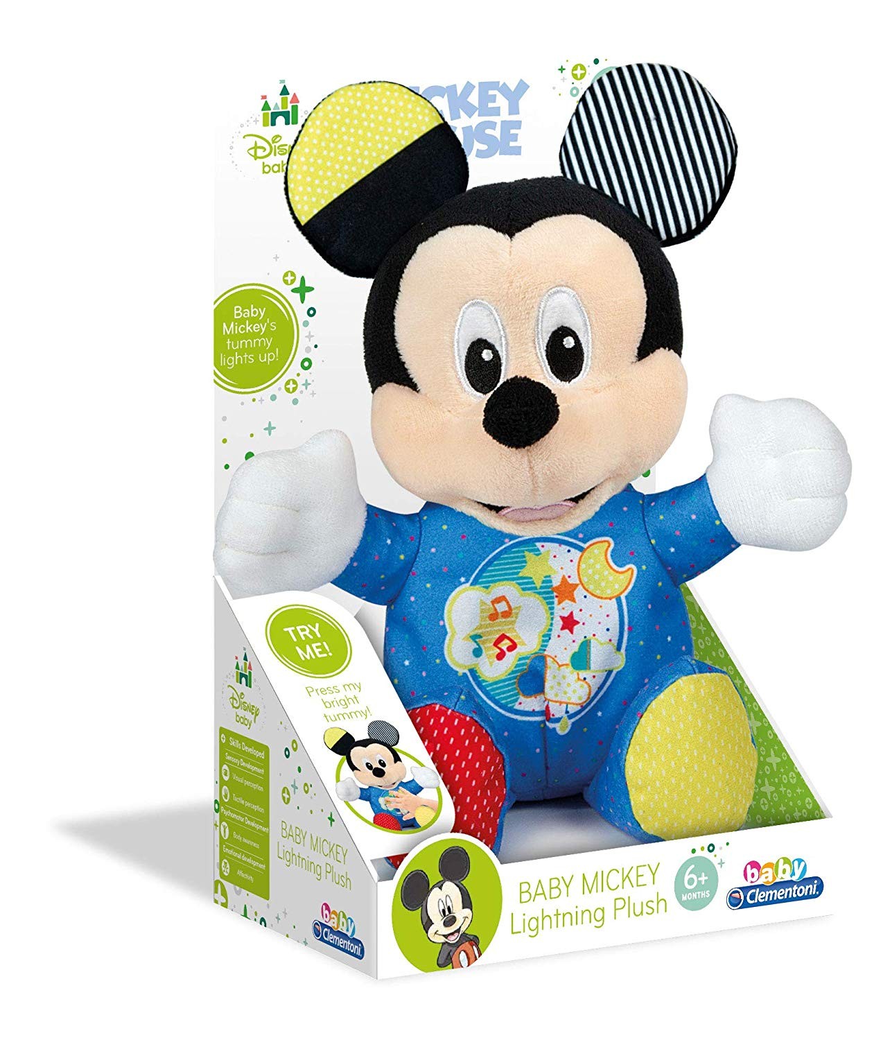 Peluche Baby Mickey Clementoni Lightin Plush