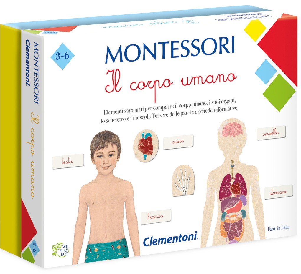 Il corpo umano - Gioco Montessori