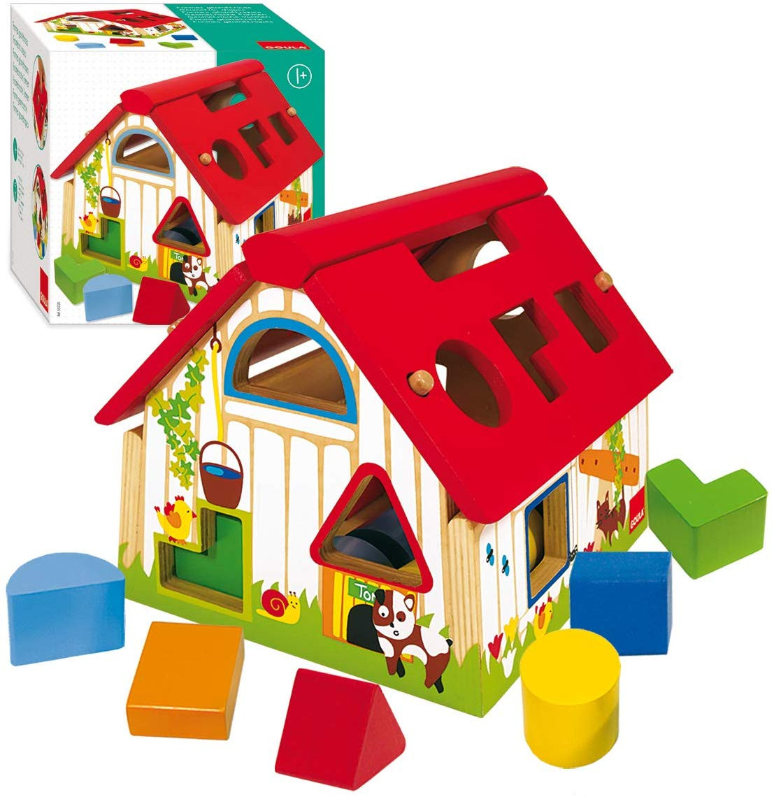 Dolu Casetta Degli Incastri Con Formine Geometriche E 3 Chiavi, Gioco Educativo Per Bambini