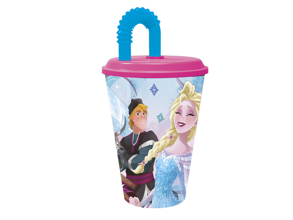 Bicchiere con Cannuccia Frozen