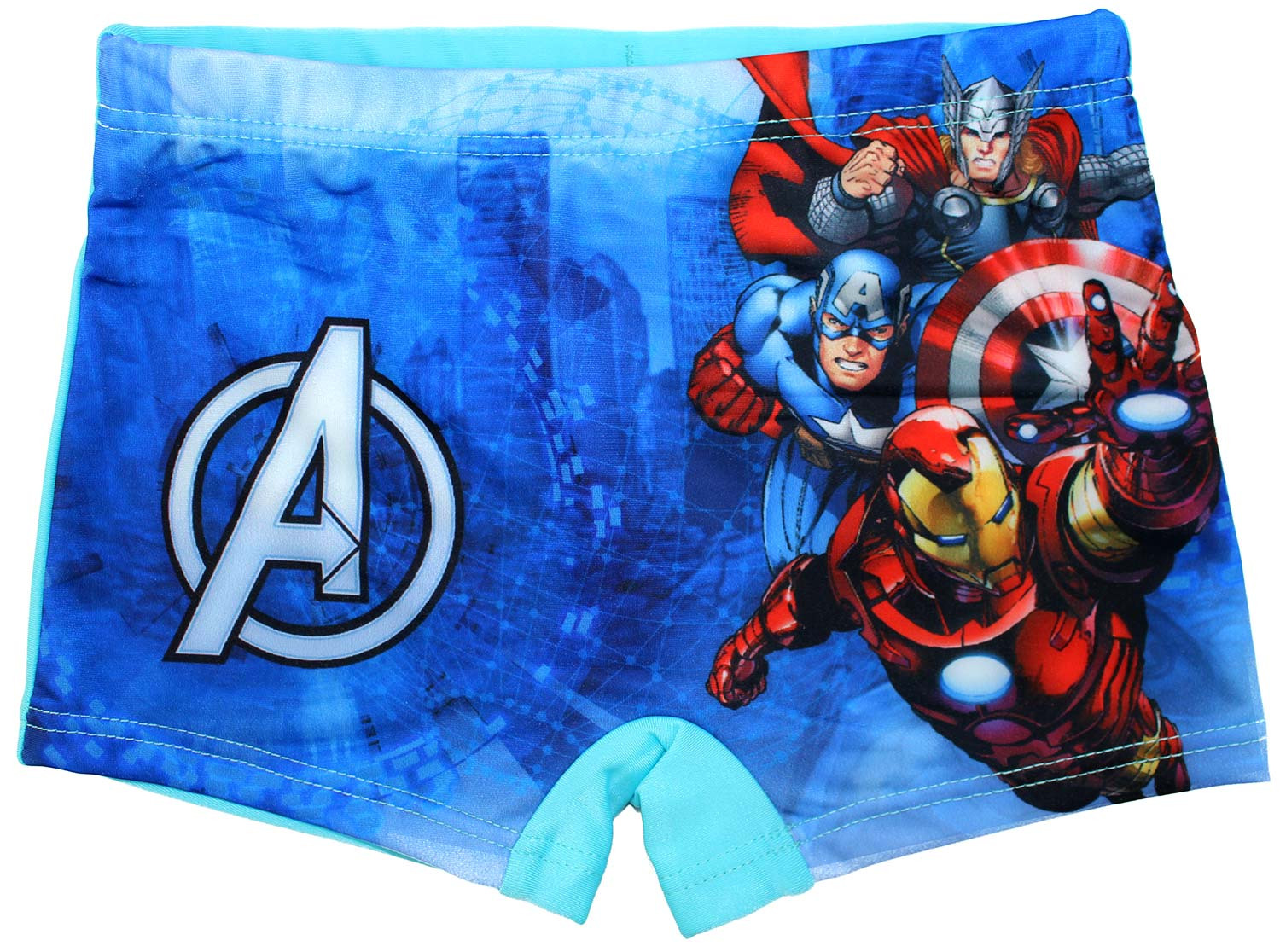 Costume Boxer Avengers Azzurro - 7/8 Anni