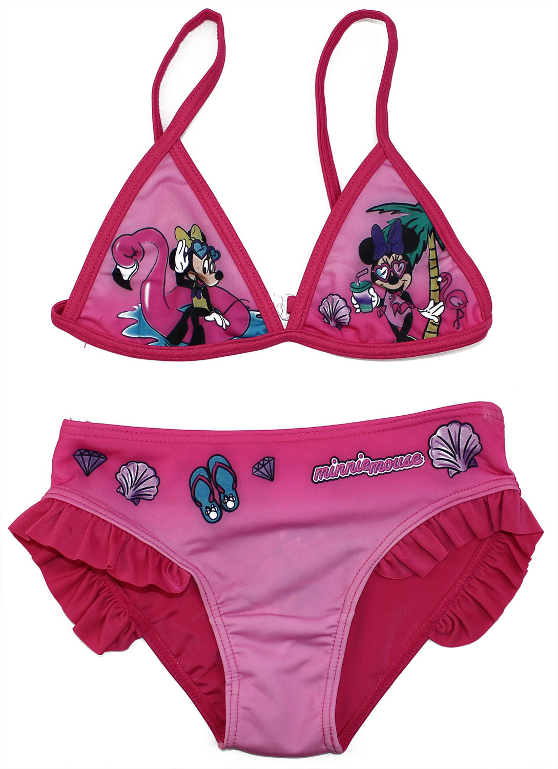 Costume Bikini Minnie Rosa - 7/8 Anni