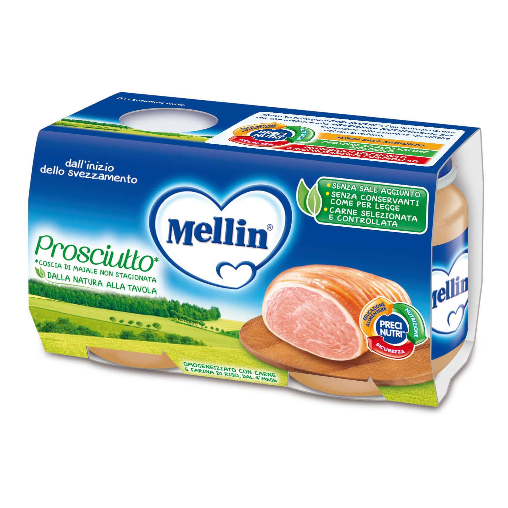 Mellin Schinken, homogenisiert – 2 x 120 g