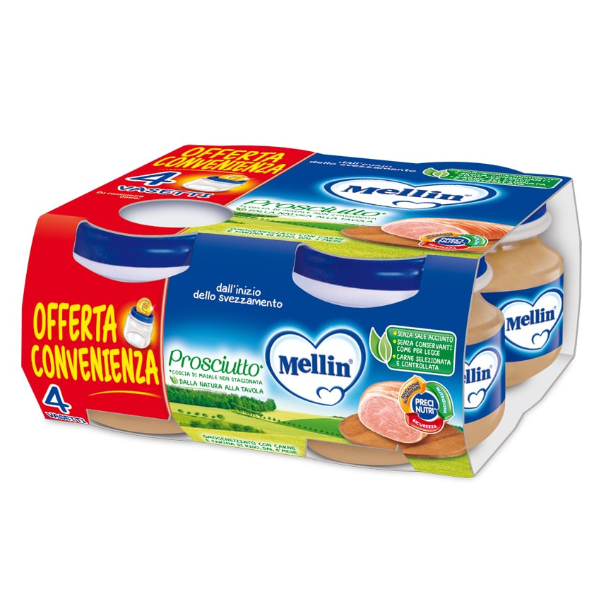 Mellin Schinken, homogenisiert – 4 x 80 g
