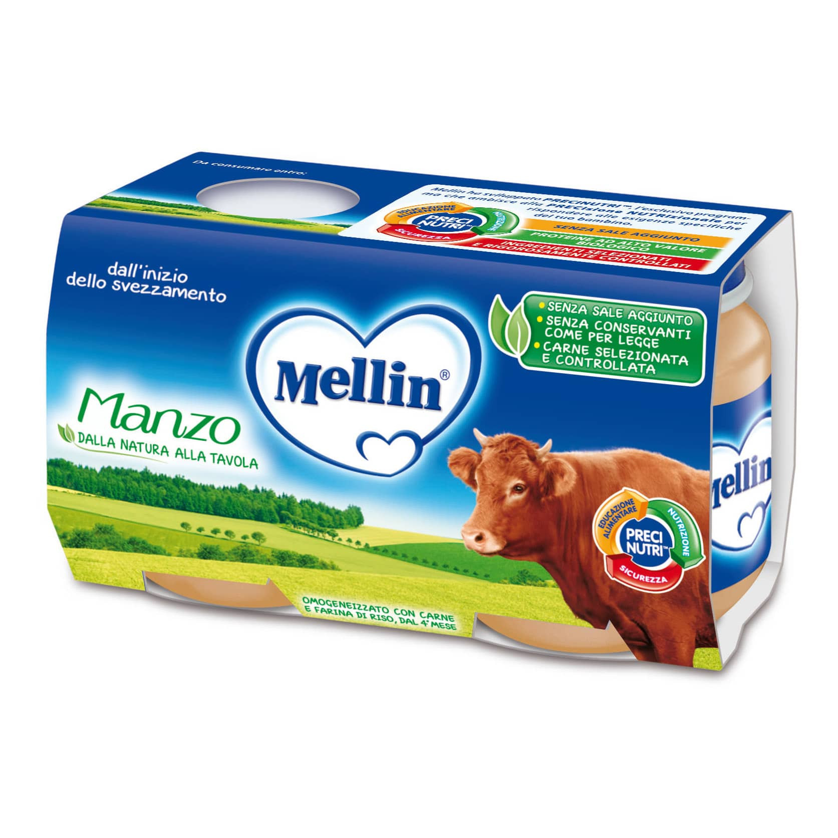 Mellin Rindfleisch homogenisiert - 2 x 120 g