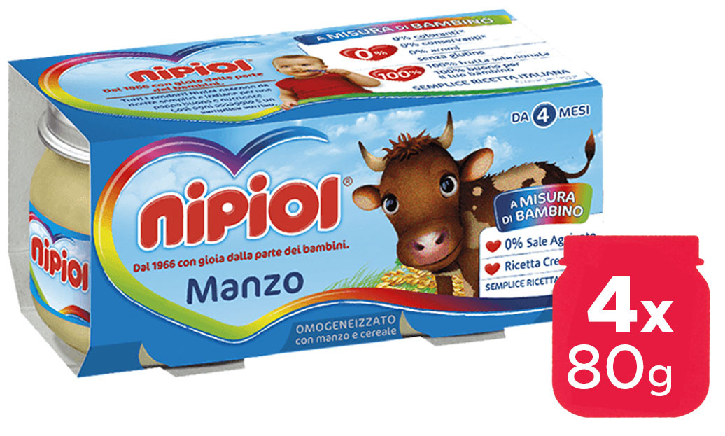 Omogeneizzato Manzo Nipiol