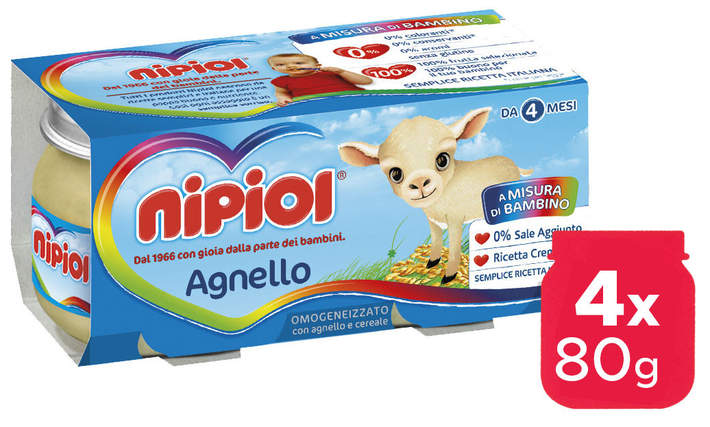 Omogeneizzato Agnello Nipiol