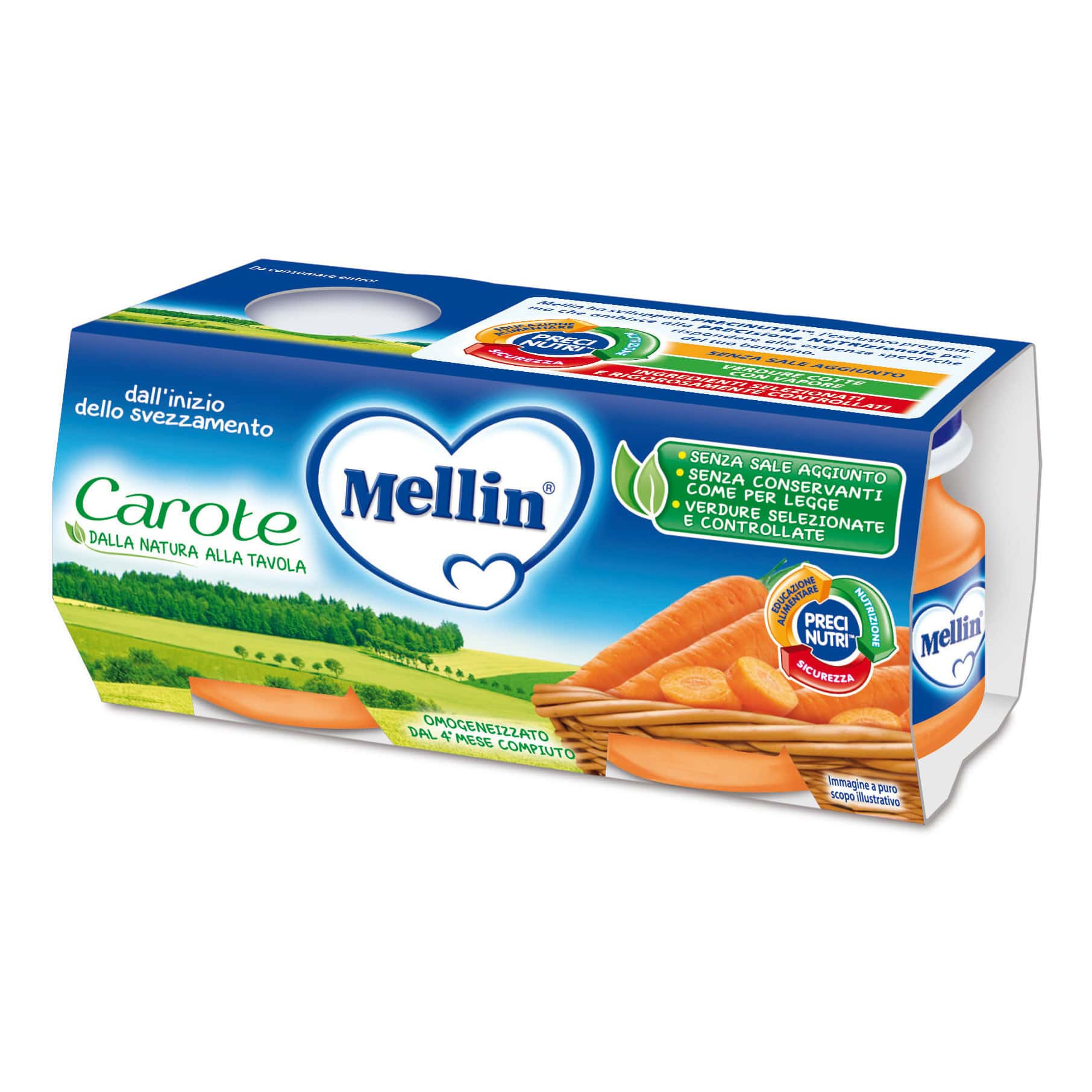 Omogeneizzato Carote Mellin