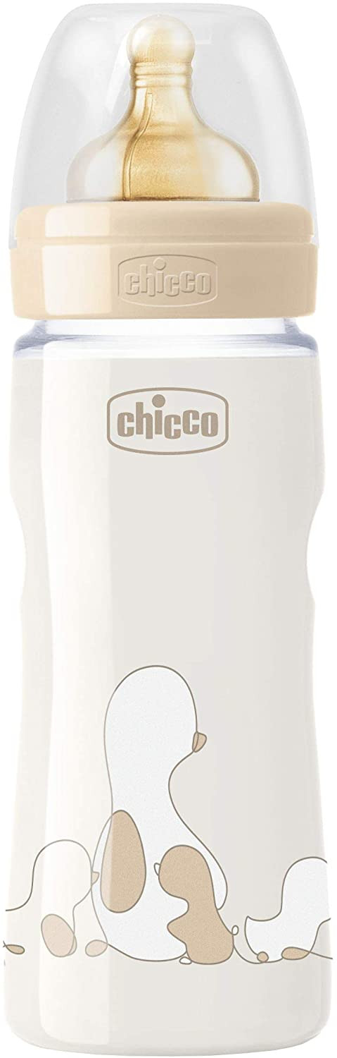Biberon Chicco Original Touch in Plastica - 330 ml Beige